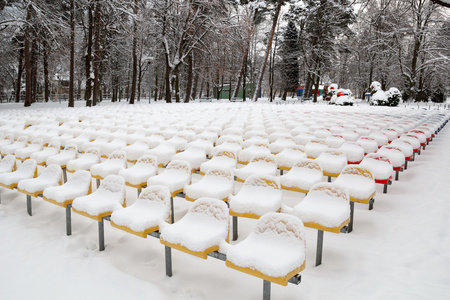大雪覆盖的席位
