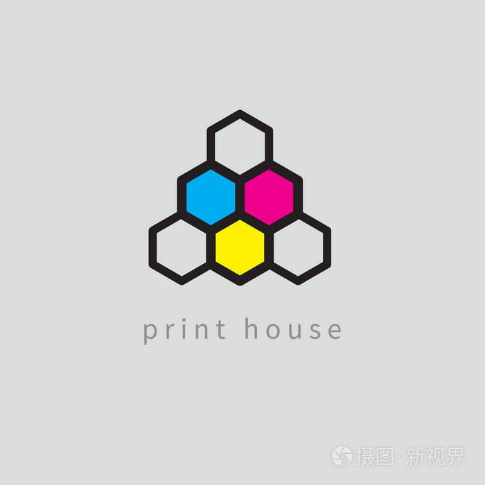 图标打印, 徽标打印, cmyk 和 rgb 颜色模型, 彩色