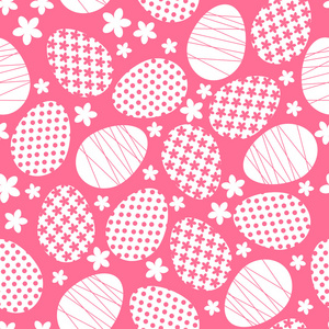 粉红色的模式与复活节彩蛋