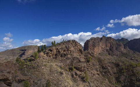 gran canaria, 10月, 岩石层 risco chimirique