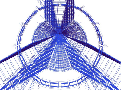 抽象建筑 3d 建设