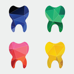 牙齿图标抽象 Triangl