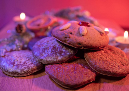 典型的圣诞节传统德国利布库琴姜饼