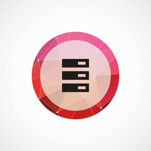 web 服务器圈粉红色三角背景 ico