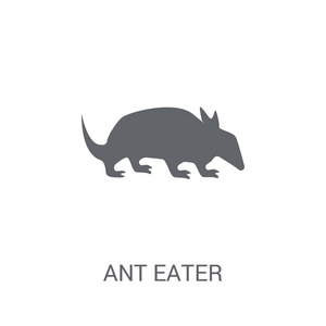 蚂蚁食客图标。时尚蚂蚁食客标志概念上的白色背景从动物收藏。适用于 web 应用移动应用和打印媒体