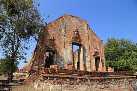 Wat Khudeedao，在大城府的一座佛教寺庙废墟嗨