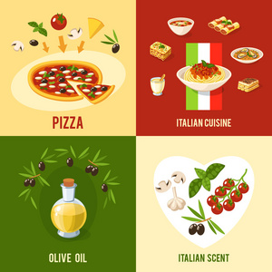 意大利食品设计概念