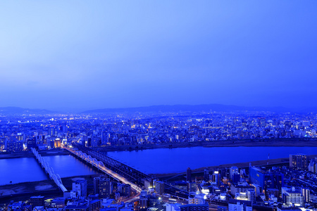 大阪的夜景