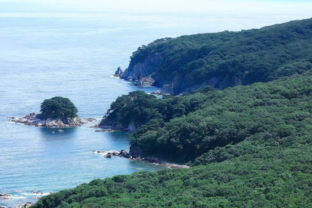 高高的海滨绿树崖, 神奇的大自然