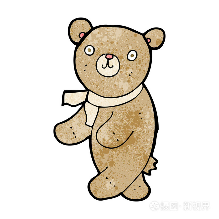 可爱卡通玩具熊插画-正版商用图片0au8db-摄图新视界