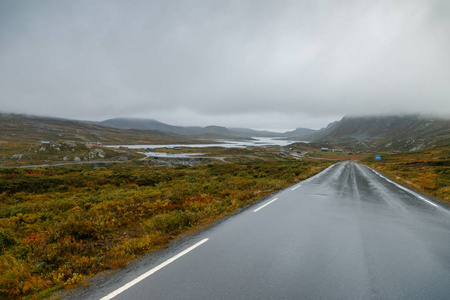 Rondane 挪威的薄雾天气