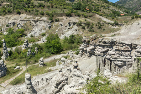 马其顿共和国 Kratovo 镇附近 Kuklica 岩石形成石镇景观