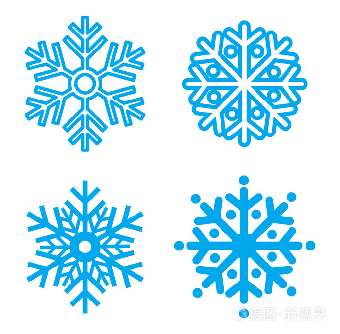 雪花的符号.矢量