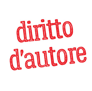 意大利语版权印章图片