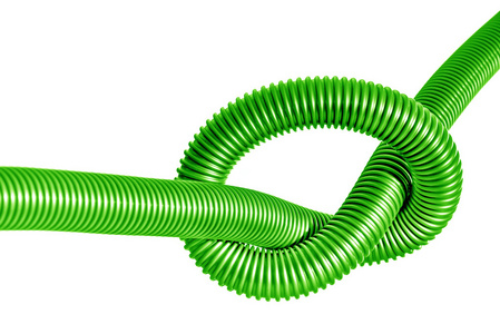 绿色的塑胶管节点图片