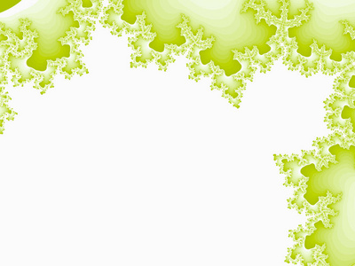 绿色抽象分形图有用作为背景