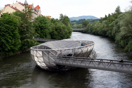 murinsel 在格拉茨，奥地利