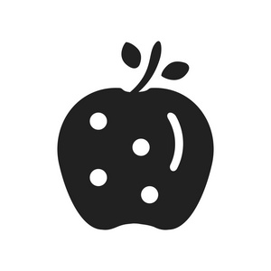 苹果图标矢量被隔离在白色背景, 苹果透明标志, 农场符号