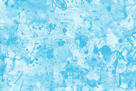 浅蓝色抽象背景与油漆飞溅纹理