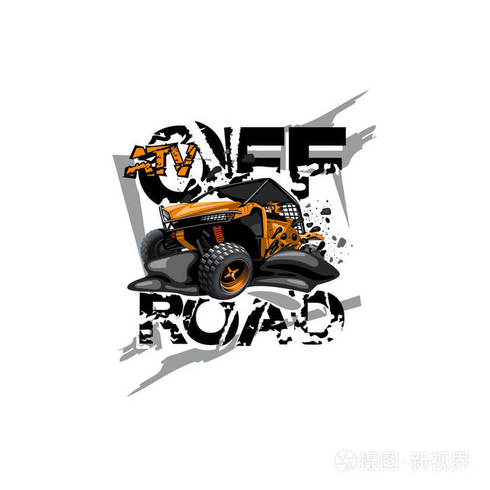 越野亚视越野车标志, 亚视越野插画-正版商用图片0ay