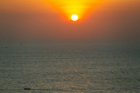 海景，日落，巴厘岛