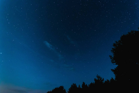 星空, 银河, 美丽的风景, 晚上时间, 白俄罗斯