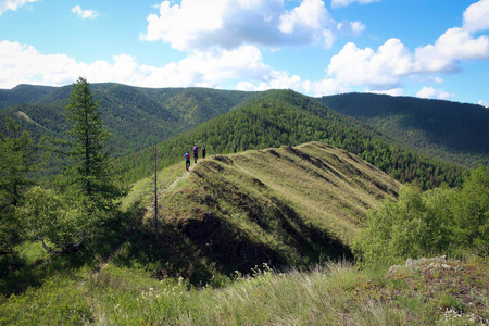 Kraka 山脉风景秀丽, 南乌拉尔, 俄国