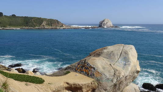 风景, 海滩, 岩石峭壁, 海滨和自然