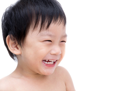 快乐的亚洲孩子的画像