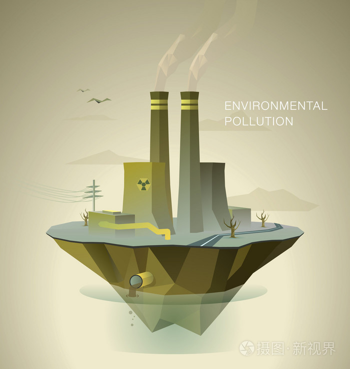 环境污染插画-正版商用图片0b9ei1-摄图新视界