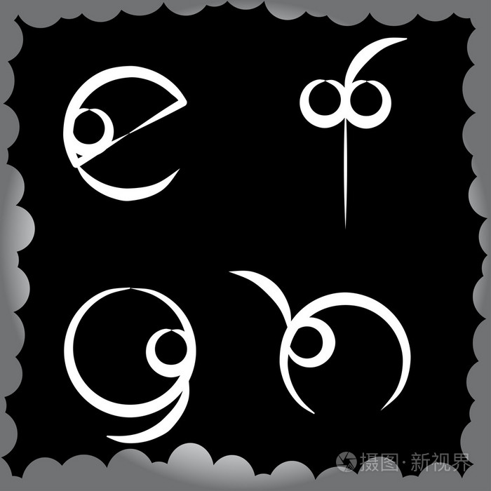 字母efgh插画-正版商用图片0b9o0s-摄图新视界