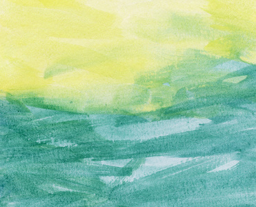 抽象海绘与水彩背景画笔描边
