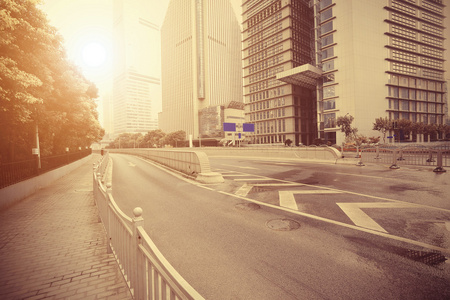 上海陆家嘴城市景观的街景街景图片