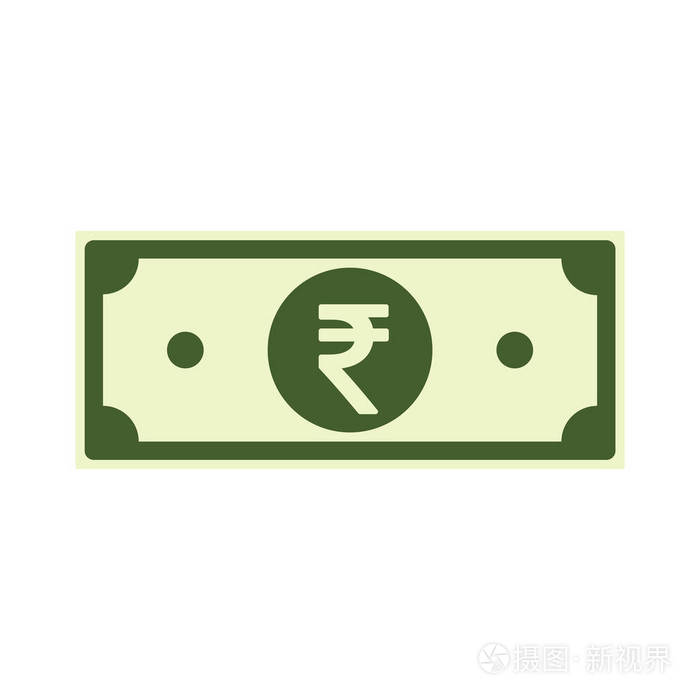 inr 图标 卡通模仿.印度货币单位