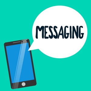 文字短信的文字。通过短信聊天来与他人沟通的商业理念