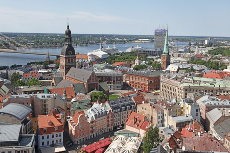 里加，拉脱维亚一般视图