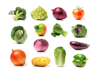 新鲜蔬菜拼贴画