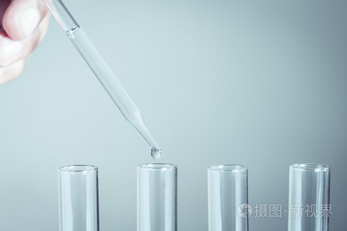 用在玻璃试管液体滴实验室移液管