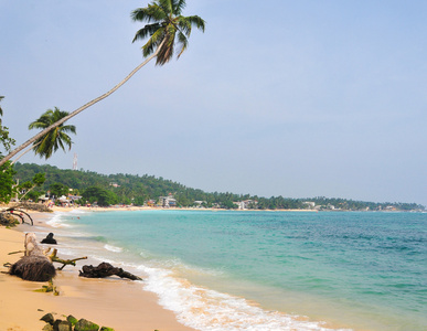海滩在斯里兰卡 Hikkaduwa