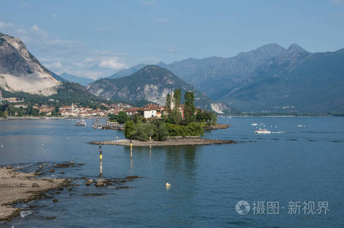 伊索拉佩斯卡托 渔人岛在马焦雷湖 波罗米因群岛 斯特雷萨皮埃蒙特