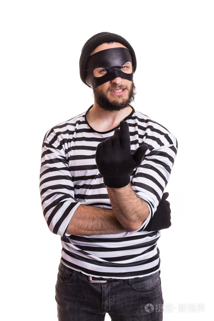 请用一只手的狡猾罪犯