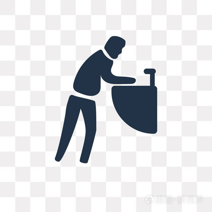 洗手矢量图标隔离在透明背景下, 洗手透明度概念可用于 web 和移动