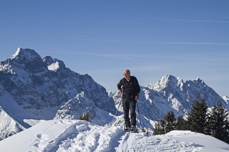 Karwendel 山区的冬季运动