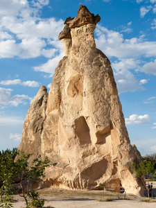 在格雷梅国家公园的岩层。Cappadocia.Turkey