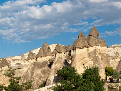 在格雷梅国家公园的岩层。Cappadocia.Turkey