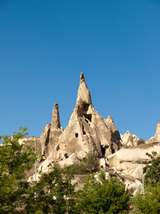 在格雷梅国家公园的岩层。Cappadocia.Turkey