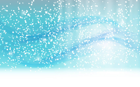 抽象冬季雪蓝色背景向量例证