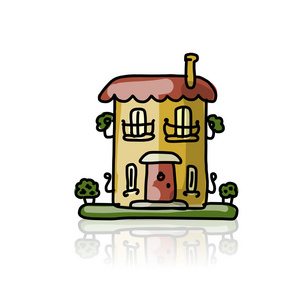 房子图标，为您设计素描