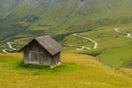 牧场在阿尔卑斯, 南 Tirol, 意大利