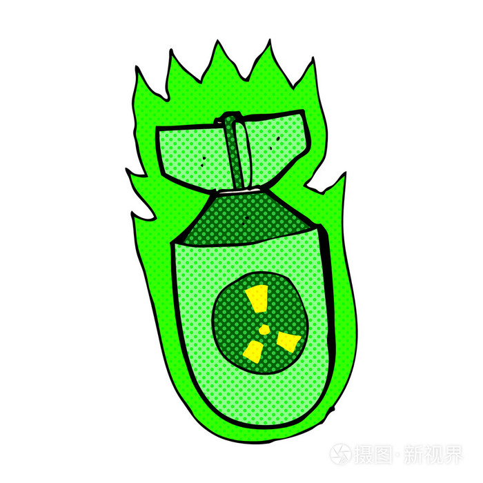 漫画卡通原子弹